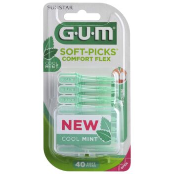 GUM SOFT-PICKS COMFORT FLEX MINT MEDIUM 40 kpl