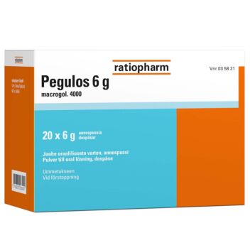 PEGULOS 6 g JAUHE ORAALILIUOSTA VARTEN, ANNOSPUSSI 20 x 6 g