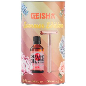 GEISHA SHAVER SUMMER BOX GEISHA SHAVER+SHAVING OIL 50ML