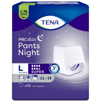 TENA PROSKIN PANTS L NIGHT SUPER 10 kpl