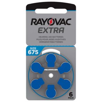 KUULOKOJEPARISTO RAYOVAC 675 EXTRA ADVANCED 6 KPL