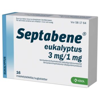 SEPTABENE EUKALYPTUS 3/1 MG IMESKELYTABLETTI 16 fol