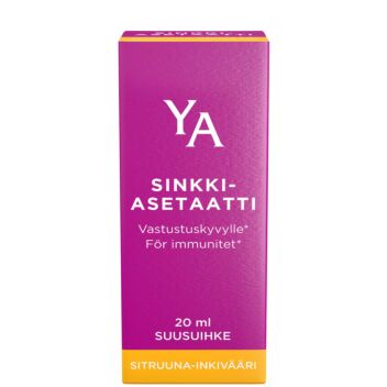 YA SINKKIASETAATTI SUUSUIHKE SITRUUNA-INKIVÄÄRI 20 ml