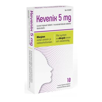 KEVENIX 5 MG TABLETTI, SUUSSA HAJOAVA