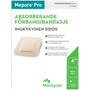 MEPORE PRO 9X10CM HAAVASIDOS SUIHKUNKESTAVÄ 5 KPL