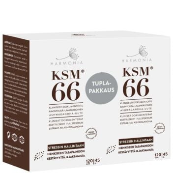 Harmonia KSM66 ravintolisä tuplapakkaus 2x120 kaps | Luontaistuotteet
