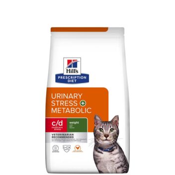 Hill's Feline Prescription Diet Urinary Stress+Metabolic c/d Multicare Stress Weight 1,5 kg | Kissan ruoka