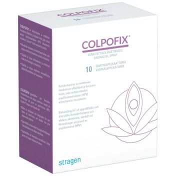 COLPOFIX SUMUTETTAVA EMÄTINGEELI 20ML + APPLIKAATTORI 10 KPL 1 kpl