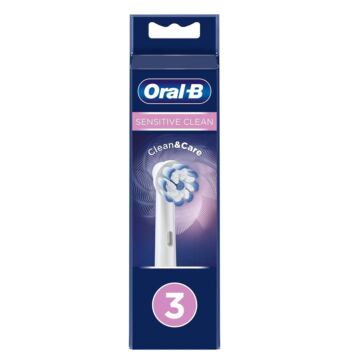 ORAL-B SENSITIVE CLEAN&CARE VAIHTOHARJAT 3 kpl