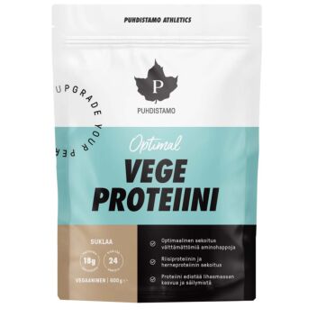 PUHDISTAMO ATHLETICS OPTIMAL VEGE PROTEIINI SUKLAA 600 g