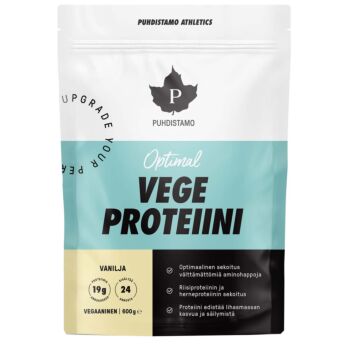 PUHDISTAMO ATHLETICS OPTIMAL VEGE PROTEIINI VANILJA 600 g