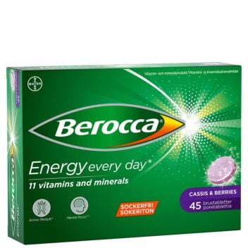 BEROCCA ENERGY CASSIS&BERRIES PORETABL 45 kpl