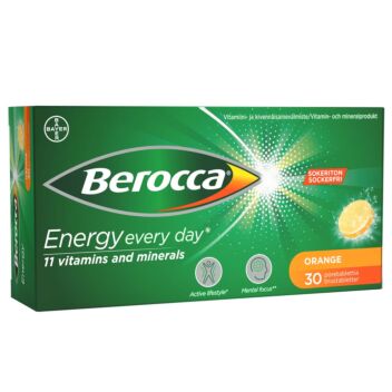 BEROCCA ENERGY ORANGE PORETABL 30 kpl