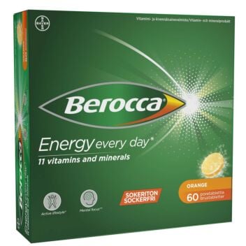 BEROCCA ENERGY ORANGE PORETABL 60 kpl