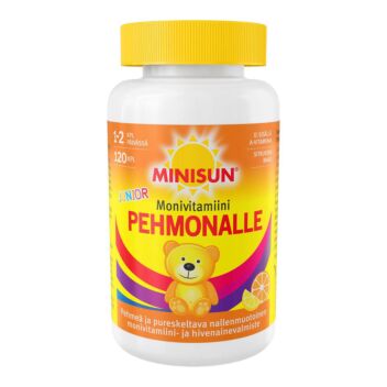 MINISUN PEHMONALLE SITRUS MONIVITAMIINI JUNIOR 120 kpl