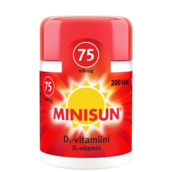 MINISUN D-VITAMIINI 75 MIKROG TABL 200 kpl