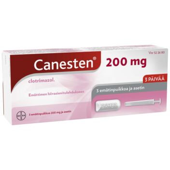 CANESTEN 200 MG EMÄTINPUIKKO, TABLETTI 3 fol