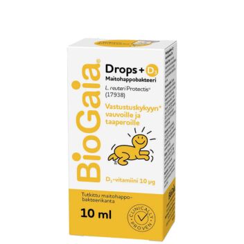 BIOGAIA DROPS+D3 10 ML
