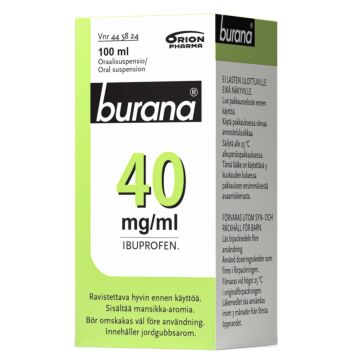 BURANA 40 MG/ML SUUN KAUTTA OTETTAVA LIUOS 100 ml