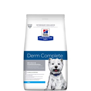 Hill's Canine Prescription Diet Derm Complete Skin care & Food sensitivities 1,5 kg | Koiran ruoka