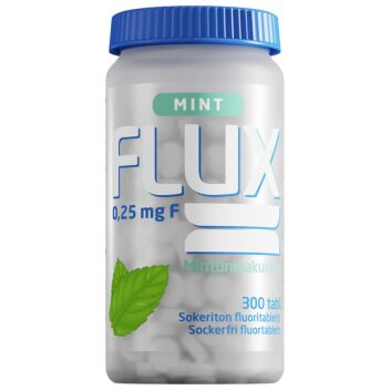 Flux Mint Fluoritabletti Imeskelytabl 300 kpl | Yliopiston Apteekki