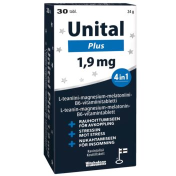 Unital Plus 1,9 mg tabl 30 kpl | Melatoniini