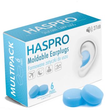 Haspro Moldable silikonikorvatulpat 6 paria | Korvatulpat