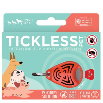 TICKLESS PET PUNKKIKARKOTIN ORANSSI 1 kpl