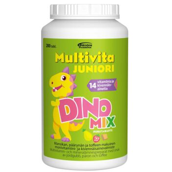 Multivita Juniori Dino Mix monivitamiini purutabletti 200 kpl | Monivitamiinit