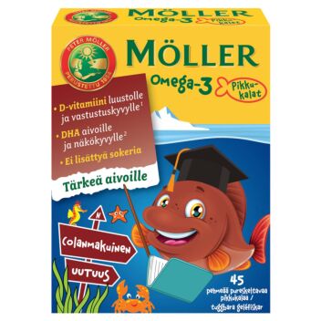 MÖLLER OMEGA-3 PIKKUKALAT COLANMAKUINEN 45 kpl