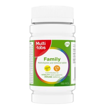 Multi-tabs Family monivitamiini nieltävä tabletti 190 kpl | Monivitamiinit