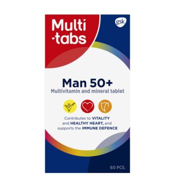 Multi-tabs Man 50+ monivitamiini- ja kivennäisainevalmiste | Monivitamiinit