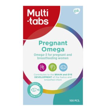 Multi-Tabs Pregnant omega-3 raskaana oleville ja imettäville kaps 100 kpl  | Kalaöljyt