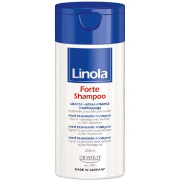 Linola Forte shampoo 200 ml kuivalle ja kutisevalle hiuspohjalle | Shampoot