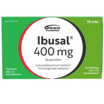 IBUSAL 400 mg KALVOPÄÄLLYSTEINEN TABLETTI 30 fol