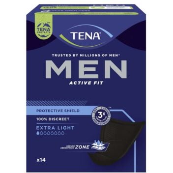 TENA MEN ACTIVE FIT PROTECTIVE SHIELD 750535 14 kpl