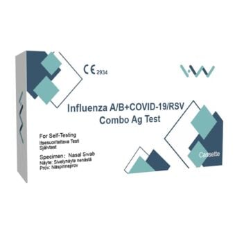 H&W INFLUENZA A/B+COVID-19/RSV COMBO AG TEST 1 kpl