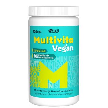 MULTIVITA VEGAN MONIVITAMIINI TABL 120 kpl