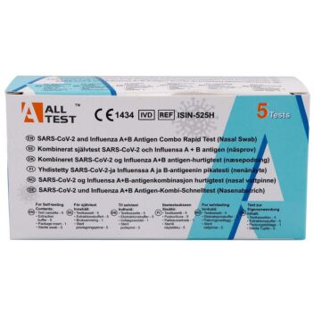 Alltest Covid-19 and Influenza A+B Antigen Test Combo 5 kpl | Muut testit