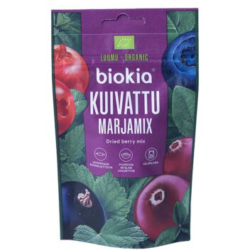 Biokia kuivattu luomu marjamix 50 g | Marjajauheet ja supermarjat