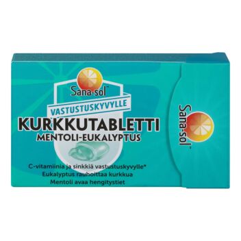 SANA-SOL MENTOLI-EUKALYPTUS KURKKUTABLETTI 16 kpl