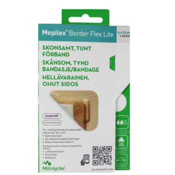 MEPILEX BORDER FLEX LITE 4X5CM 4 kpl