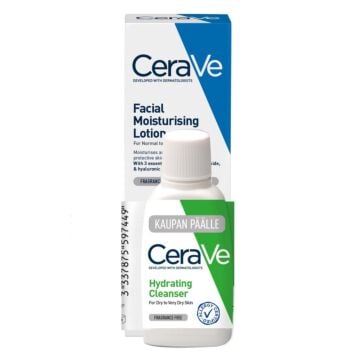 CERAVE FACIAL MOISTURISING LOTION 52 ML + HYDRATING CLEANSER 20 ML