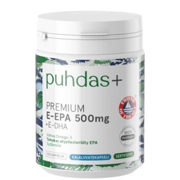 PUHDAS+ PREMIUM E-EPA 500 MG KAPS 100 kpl