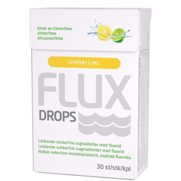 FLUX DROPS IMESKELYTABLETTI SITRUUNA-LIME 30 kpl