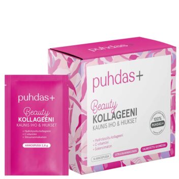 PUHDAS+ BEAUTY KOLLAGEENI ANNOSPUSSI 14 KPL