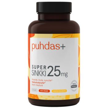 PUHDAS+ SUPERSINKKI 25 MG 120 KPL