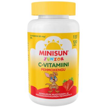 MINISUN C-VITAMIINI PEHMOKENGU MANSIKKA 120 kpl