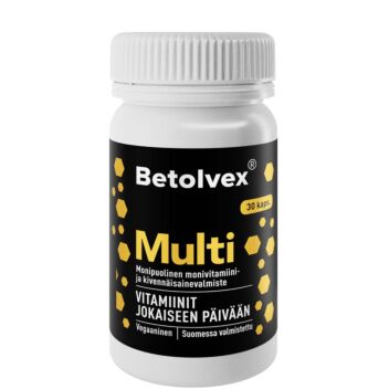 BETOLVEX MULTI MONIVITAMIINI-JA KIVENNÄISAINEVALMISTE KAPS 30 kpl