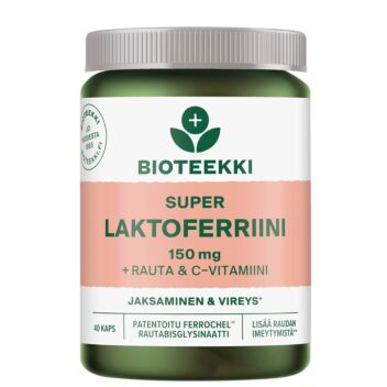 BIOTEEKKI SUPER LAKTOFERRIINI+ RAUTA-C KAPS 40 KPL